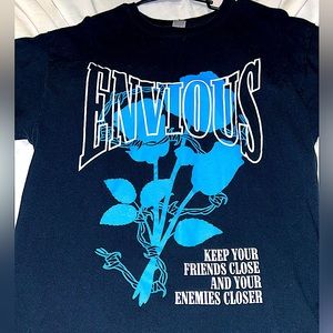 Men’s Black Envious Rose Graphic Tee